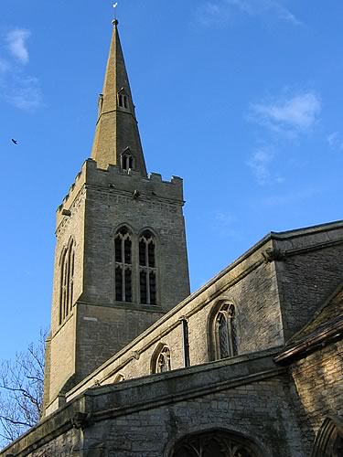 St Michael's and blue sky