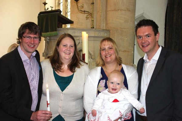 The baptism of Alice Helen Nunns at Great Gidding