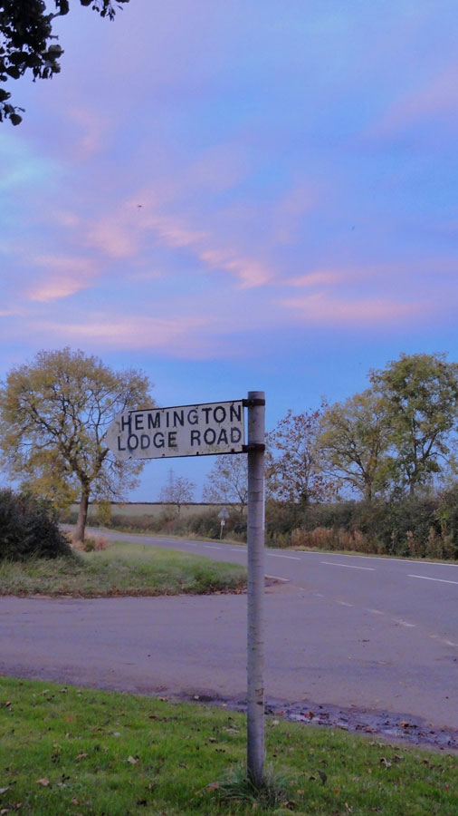 Hemington Lodge Road, Great Gidding, October 2012