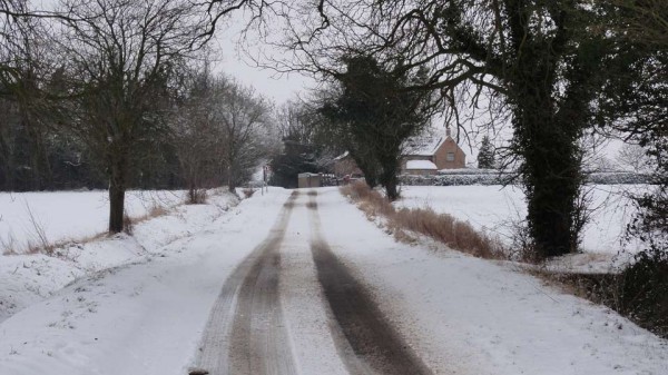 Snow in Little Gidding January 2013