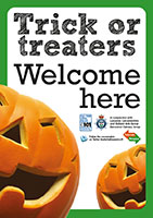Trick or treat poster - WELCOME
