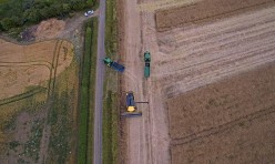 Great Gidding harvesting 2015