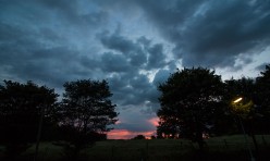 Sunset and clouds, Great Gidding - 29 July 2015