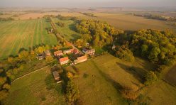 Aerial view of Little Gidding - October 2016 I