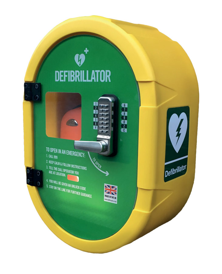 Defibrillator and Cabinet