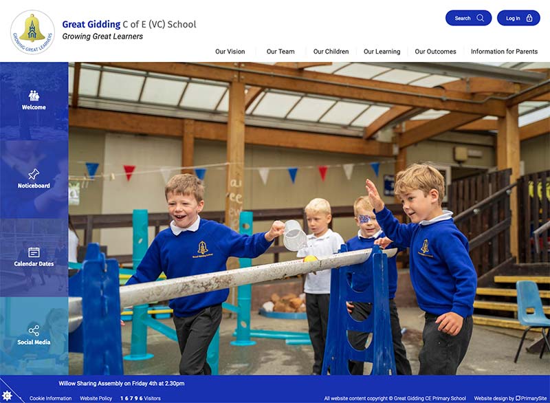 Great Gidding school website