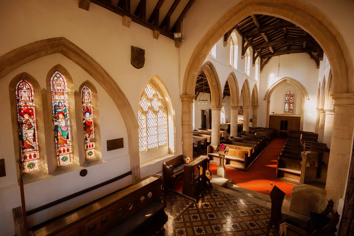 Interior of St Michael's Church, Great Gidding