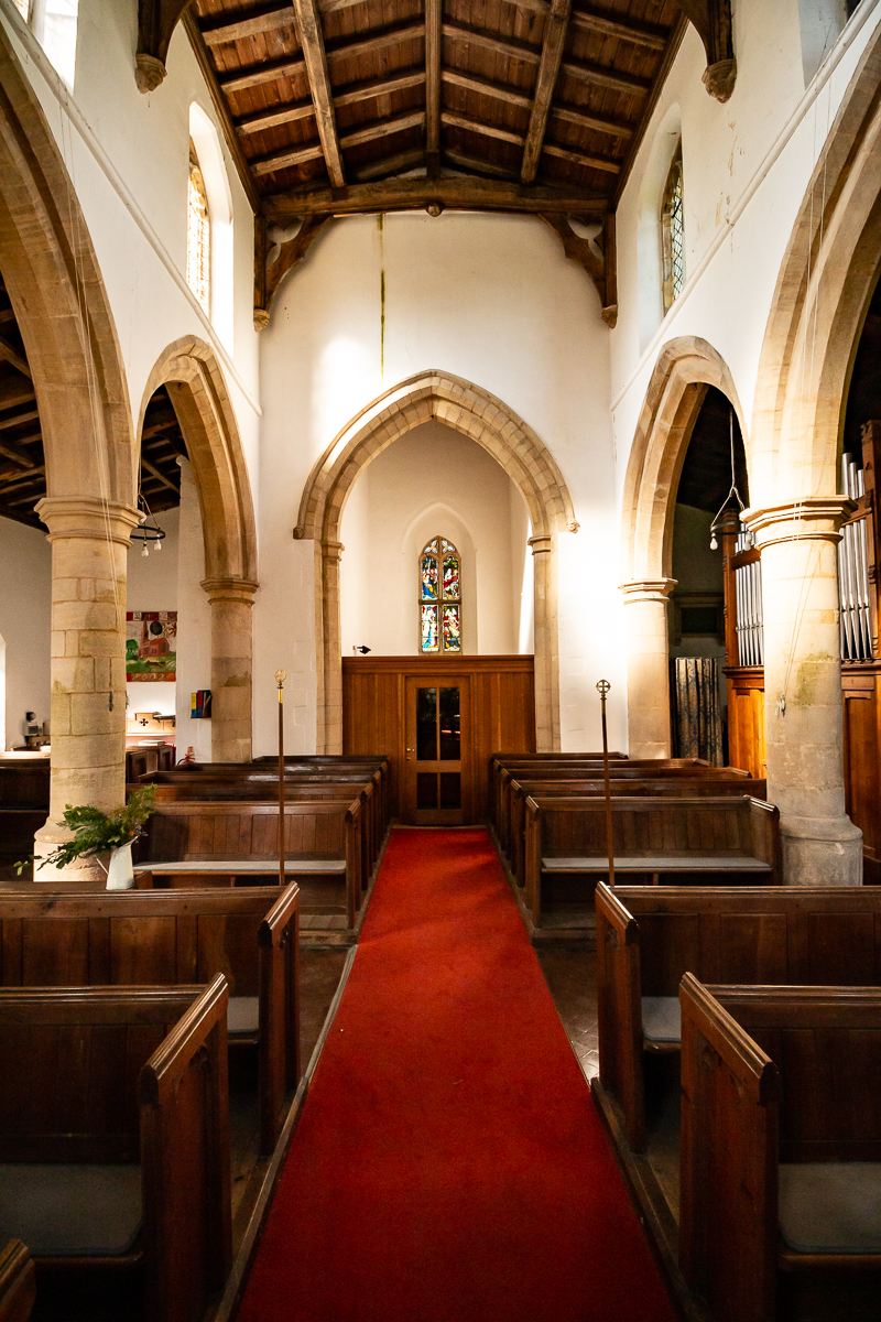 New photos of interior of St Michael’s Church The Giddings