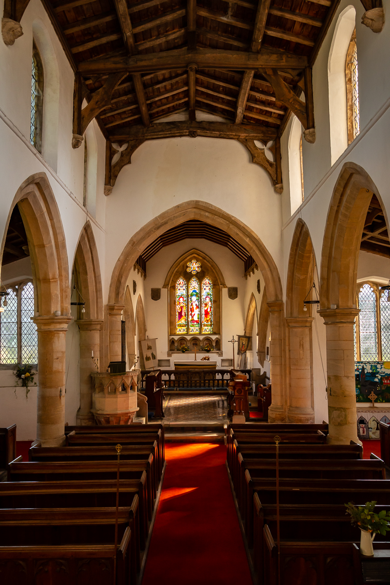 Interior of St Michael's Church, Great Gidding