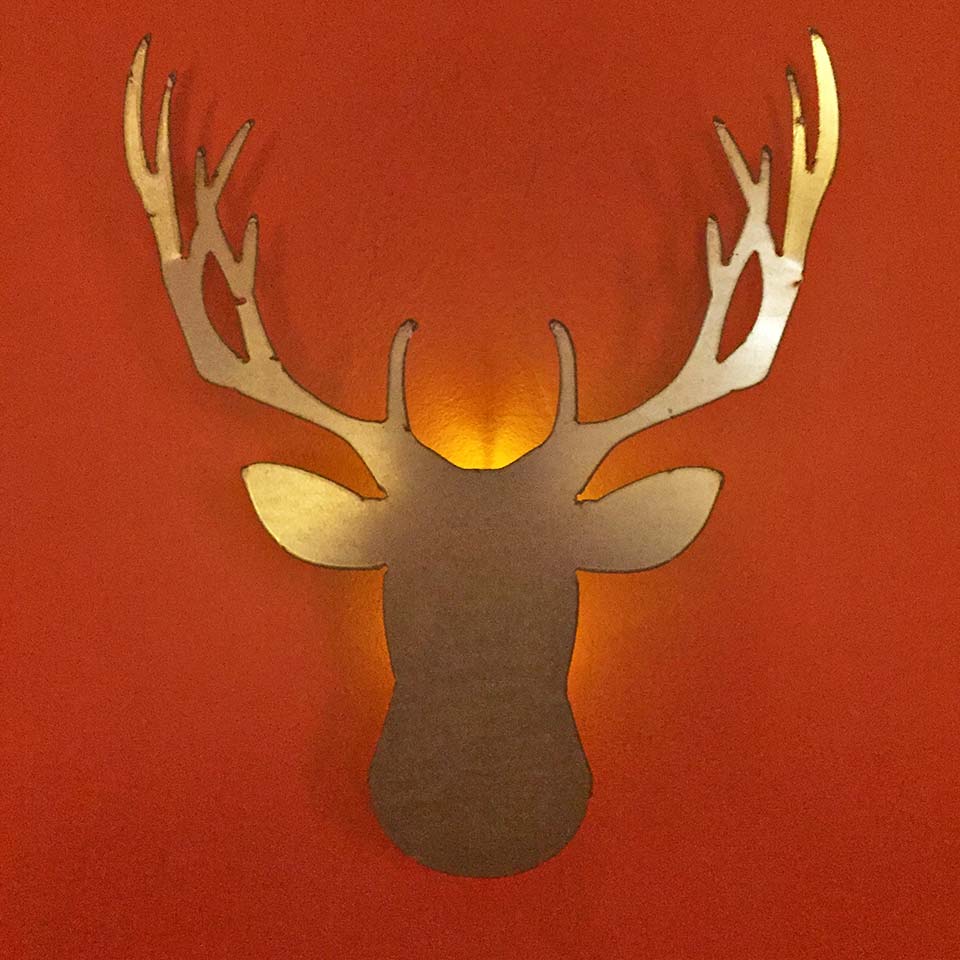 Glowing metal reindeer - Gidding Christmas Cornucopia