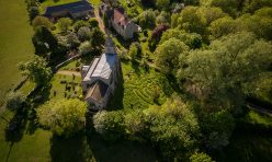 Maze at St Margaret’s Church, Luddington in the Brook 2020
