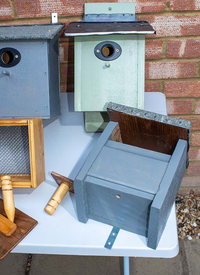 Gidding Christmas Cornucopia 2021 - Bird boxes by Dick Downer and Andy Hebb