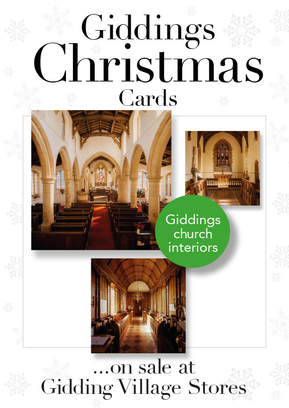 Giddings Christmas cards Giddings church interiors