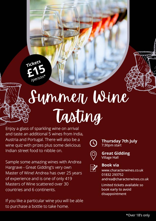 Summer Wine Tasting event