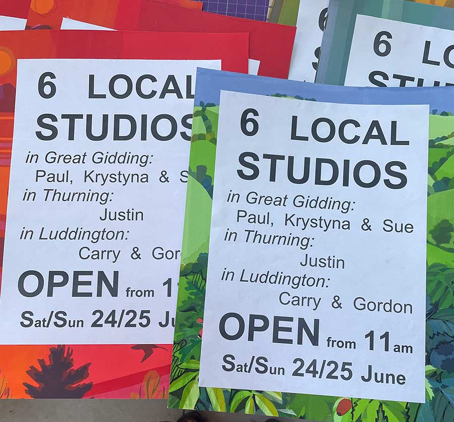 Local Peterborough Open Studios posters