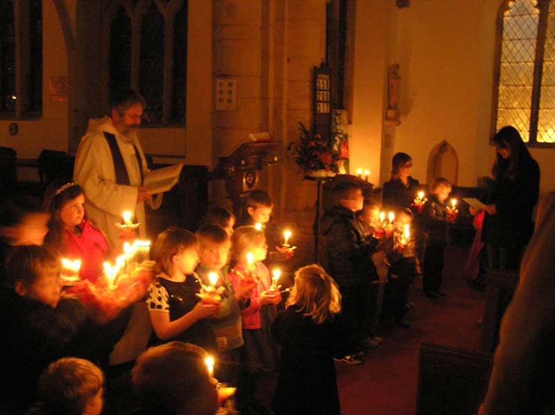 The Christingle service at St Michael's Church