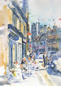 Krystyna Wojcik watercolours exhibition at the Simon Dolby Gallery in Oundle Northants