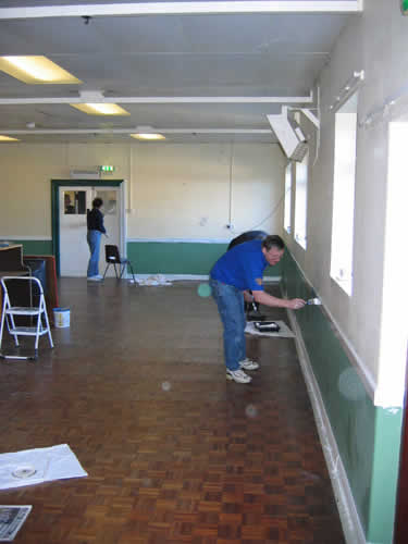 Great Gidding Village Hall Clean Up November 2004