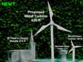 Model of proposed wind turbine