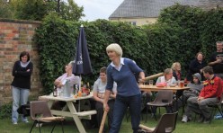 Aunt Sally at the Fox and Hounds Great Gidding, August 2011