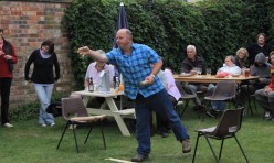 Aunt Sally at the Fox and Hounds Great Gidding, August 2011