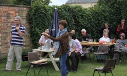 Aunt Sally at the Fox and Hounds Great Gidding, August 2011