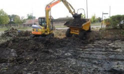 Chapel End Pond restoration 2011