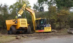Chapel End Pond restoration 2011