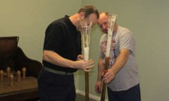 Beer, yard of ale and skittles