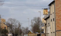 Main Street, Great Gidding, March 2012