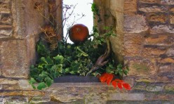 Harvest festival decorations, St Michael's Church, Great Gidding 2009