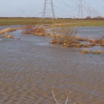 Mile Brook fllooded near Cowpasture Farm