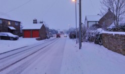 Snow in Great Gidding January 2013 - Main Street