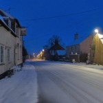 Snow in Great Gidding January 2013 - Main Street
