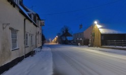 Snow in Great Gidding January 2013 - Main Street