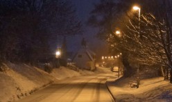Snow in Great Gidding January 2013 - Main Street