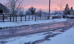 Snow in Great Gidding January 2013 - Chapel End