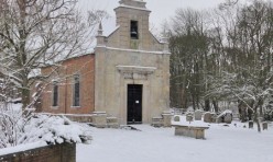 Snow in Little Gidding January 2013 _ St John's Church