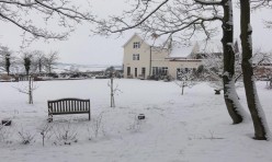 Snow in Little Gidding January 2013 - Ferrar House