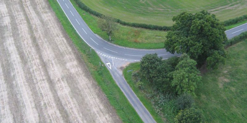 Aerial views of Great Gidding by Derek Hyde