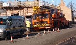 Top Farm building progress on Main Street, Great Gidding