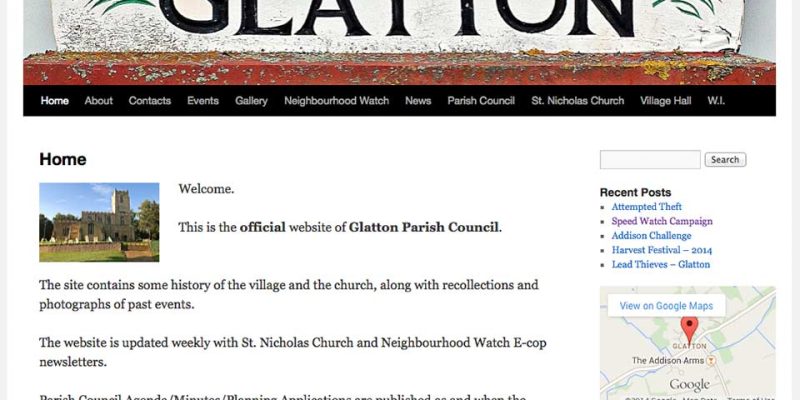 Glatton website