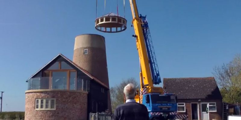 Videos of 'topping-out' of Great Gidding Mill