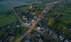 Great Gidding Main Street - Autumn 2016 dusk
