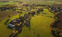Aerial view of Hamerton Autumn 2016
