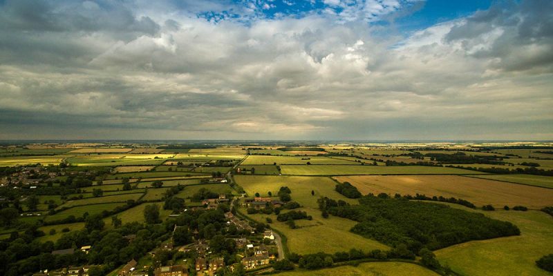 Aerial photos of Great Gidding - Summer
