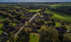 Great Gidding - Main Street looking south towards Winwick