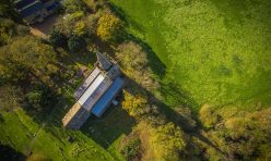 Great Gidding - St Michael's from above