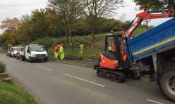 New footpath for Main Street, Great Gidding