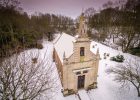 Little Gidding snow, January 2021 - St John's Church